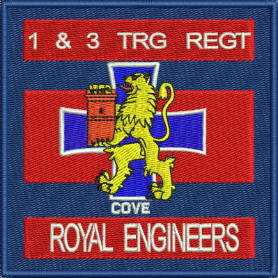 1 & 3 Trg Regt Embroidered badge