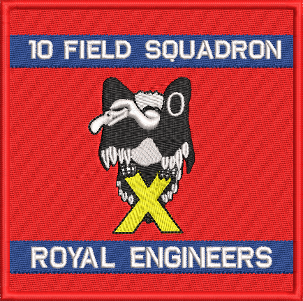 10 Field Squadron Embroidered Badge