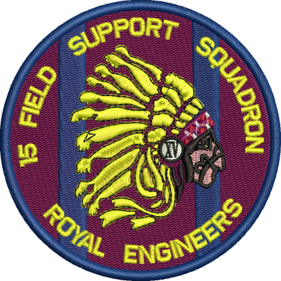 15 Fd Sp Sqn embroidered Badge