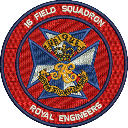 16 FD SQN CIRCULAR embroidered badge