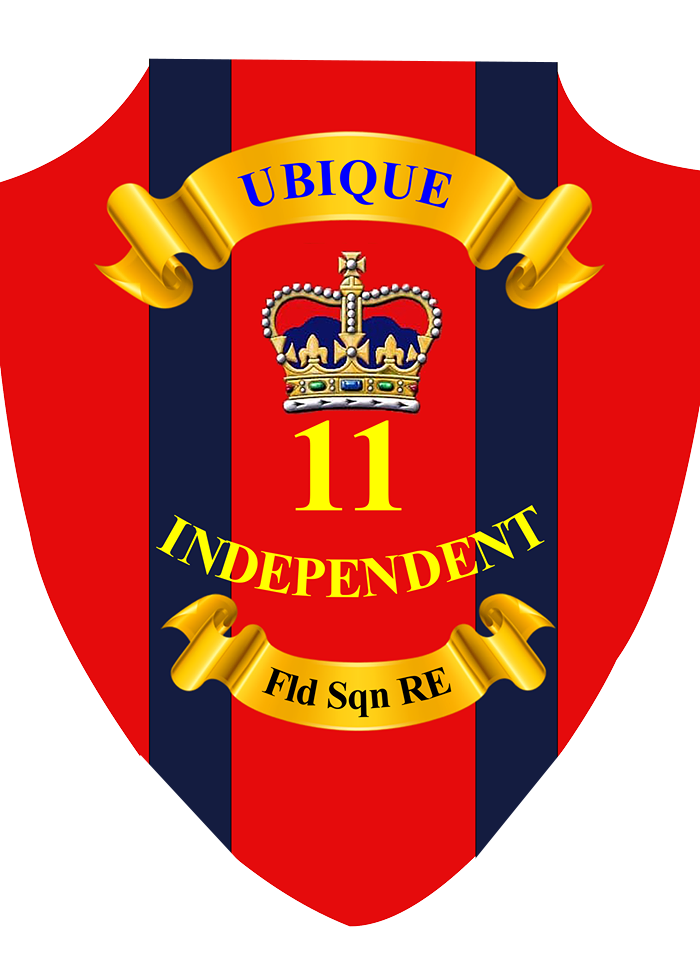 11 Ind Ubique RE  Plaque
