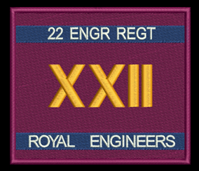 22 Engr Regt embroidered badge
