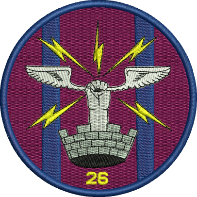 26 AES on TRF Embroidered Badge