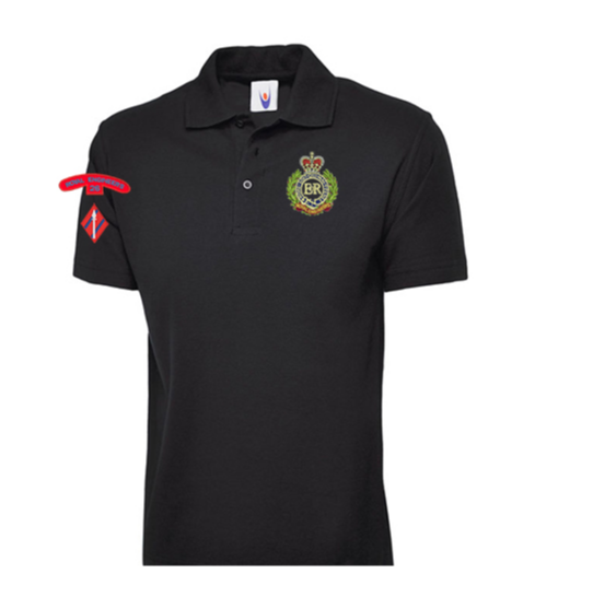 26 Embroidered Polo Shirt Special (MEDIUM, BLACK, 26-AES-VETERAN)