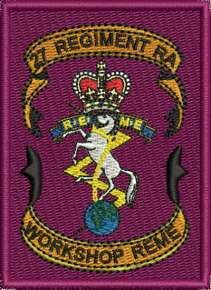 27 Ret RA Embroidered Badge