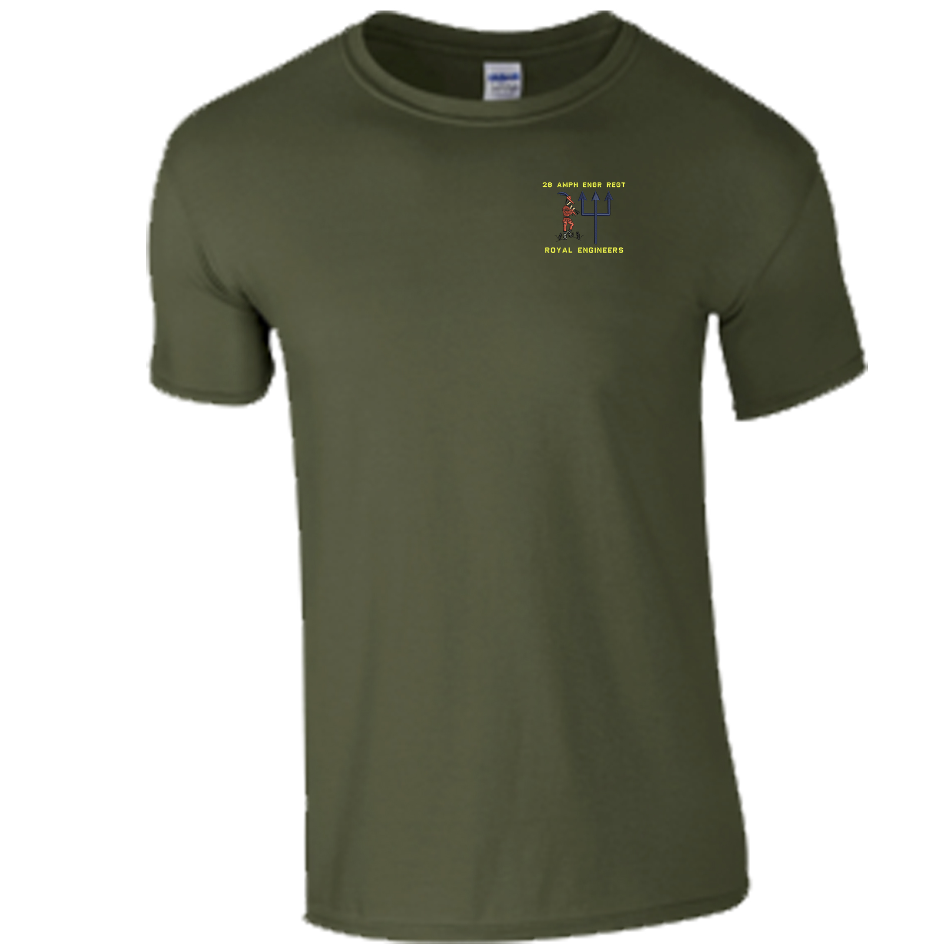 28 Amph Engr Regt Embroidered T-shirt