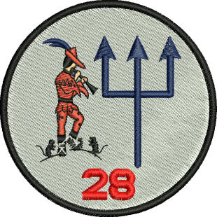 28 AER Embroidered Badge
