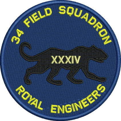 34 FD SQN Embroidered Badge