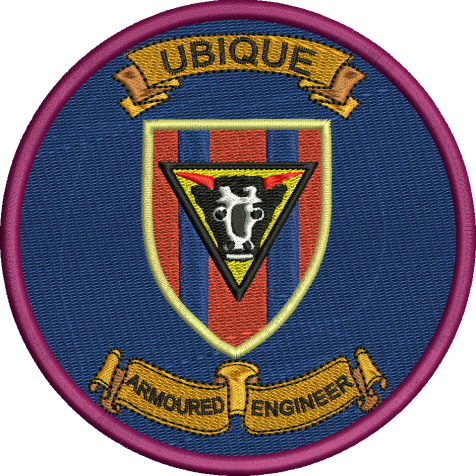 32 AER UBIQUE Embroidered Badge