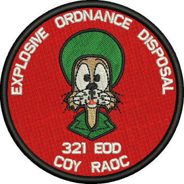 321 EOD COY RAOC Embroidered Badge