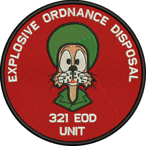 321 EOD UNIT Embroidered Badge