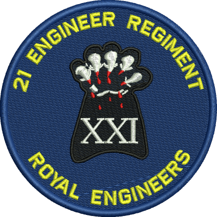 21 Engr Regt Embroidered Badge