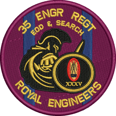 35 Engr Regt EOD SEARCH Embroidered Badge