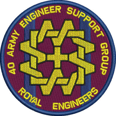 40 Army Engr Sp Group embroidered Badge