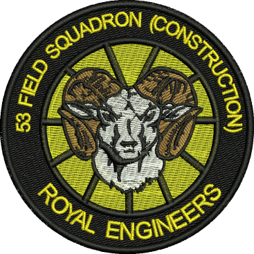 53 Fd Sqn Construction Embroidered badge