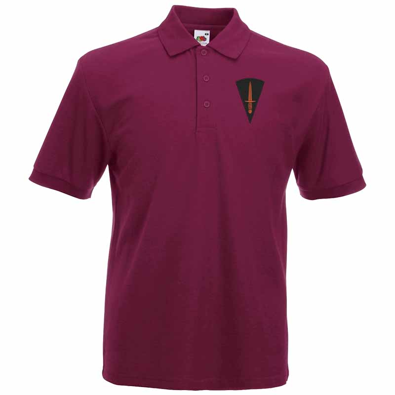 59 Commando Embroidered Polo Shirt SMALL BLK