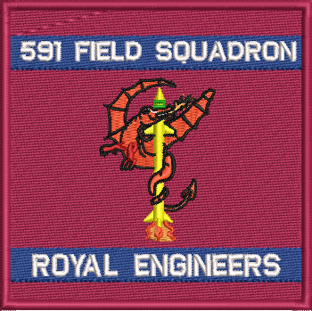591 Field Squadron Embroidered Badge