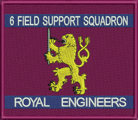 6 Fd Sqn embroidered badge