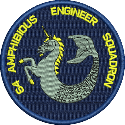 64 AMPH ENGR SQN Circular Embroidered badge