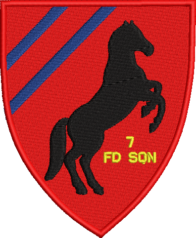 7 Fd Sqn Embroidered Badge
