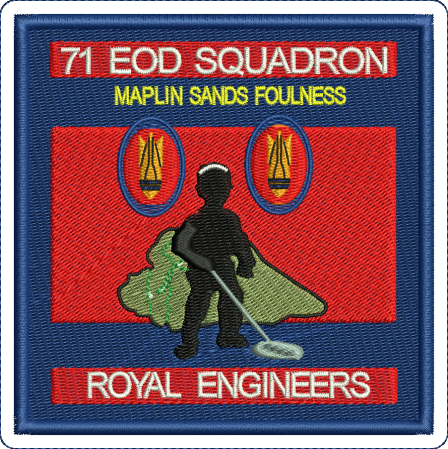 71 EOD Embroidered Badge