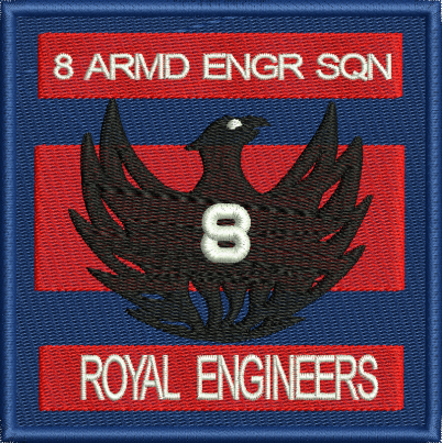 8 AES Embroidered Badge