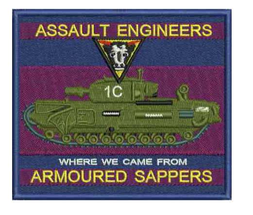 Assault Engineer Embroidered Badge