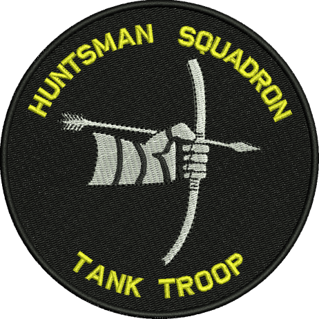 Huntsman Sqn Tank Troop Embroidered Badge