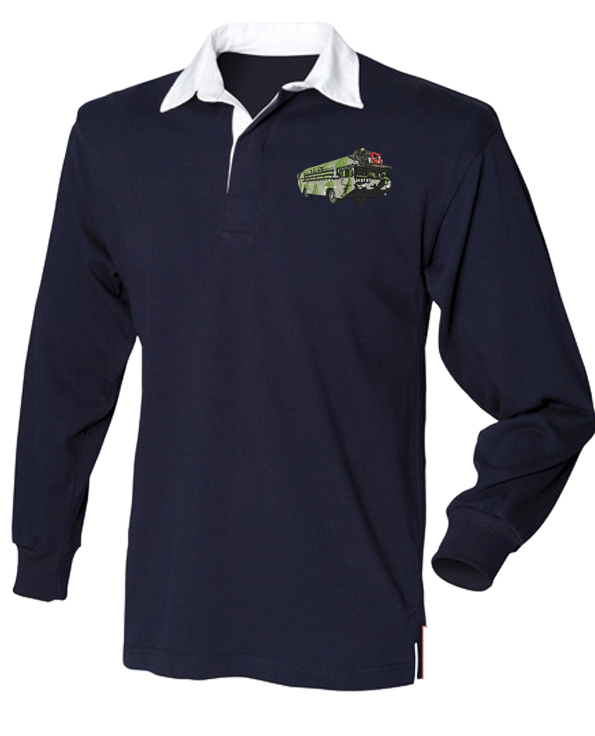 M2 Rig Embroidered Plain Rugby Shirt