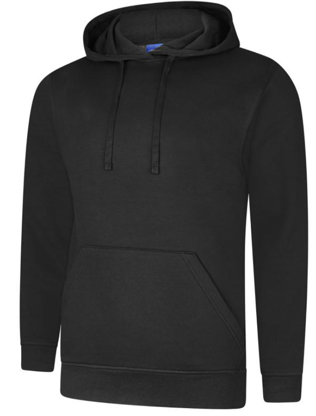 PERSONALISED EMBROIDERED HOODIE SMALL BLK