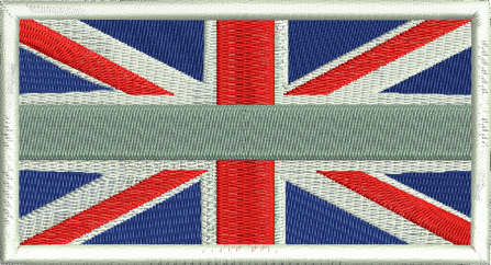 Prison Service Silver Embroidered Badge