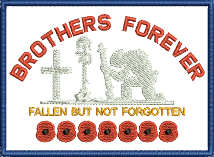 Brothers Forever Embroidered Polo Shirt