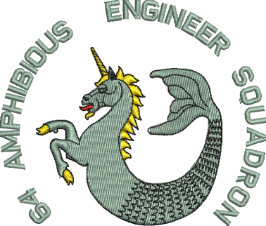 64 Amph Engr Sqn Embroidered polo shirt