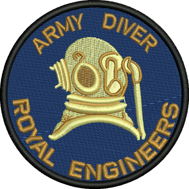 ARMY DIVER EMBROIDERED BADGE