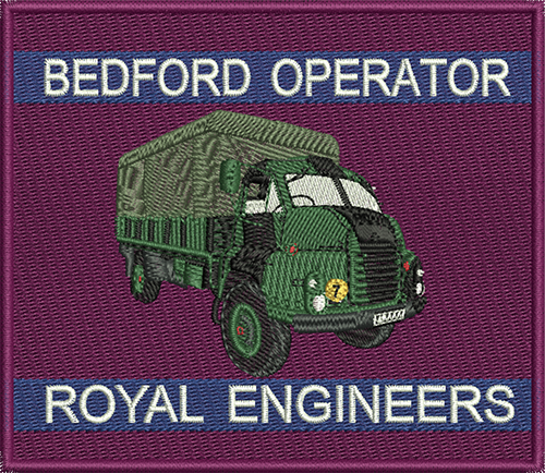 Bedford Operator Embroidered Badge 4.5