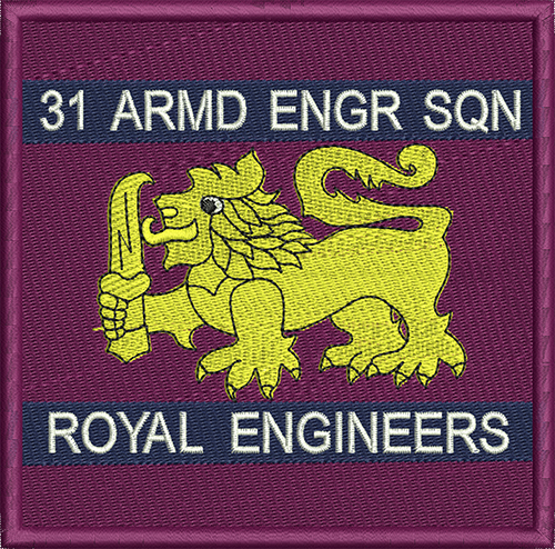 31 AES Embroidered Badge 4.5