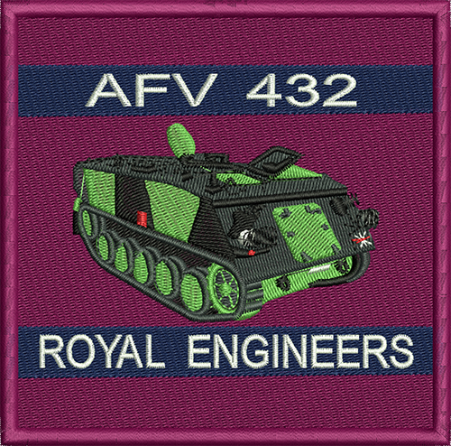 AFV 432 Embroidered Badge 4.5