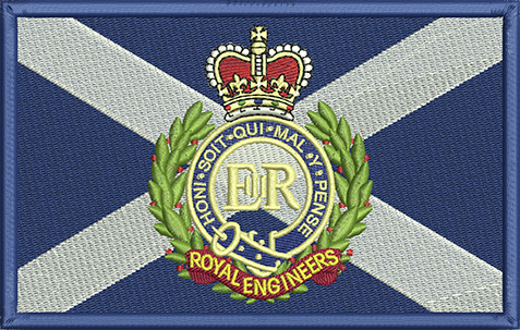 Scottish RE Embroidered Badge 4.5