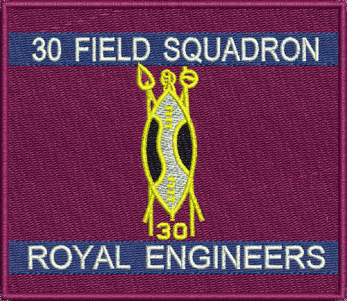 30 FLD SQN Embroidered Badge