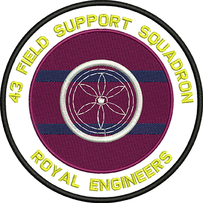 43 FLD SP SQN BADGE Embroidered Badge 4.5