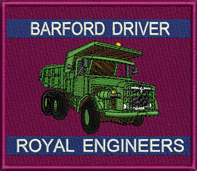 Barford Driver Embroidered Badge 4.5