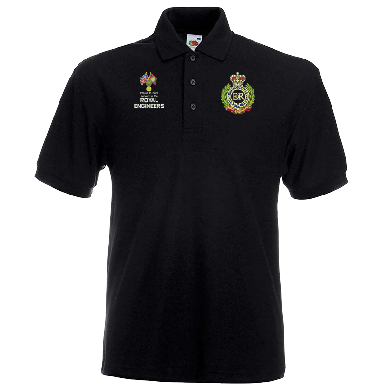Vet Proud to have Served Embroidered Polo Shirt SMALL BLK