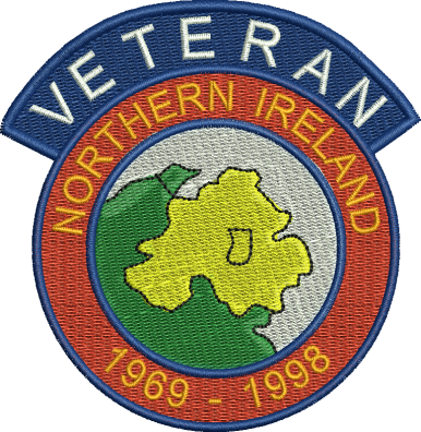 Northern Ireland Veteran Embroidered Badge
