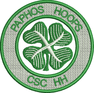 PAPHOS Embroidered Badge B/W