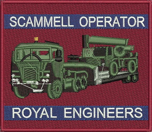 Scammell Operator Embroidered polo shirt SMALL BLK