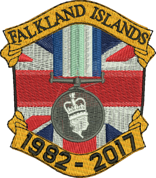 Operation Falklands Embroidered Badge (Plain)