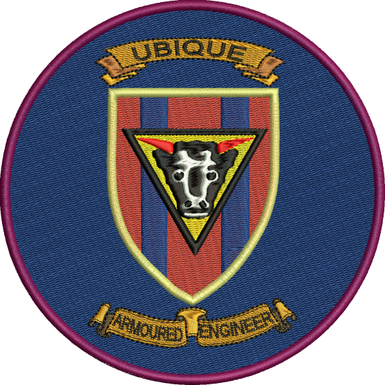 Armoured Engineer Embroidered Badge