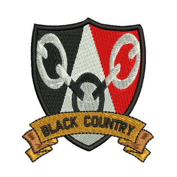 Black Country Embroidered T-shirt