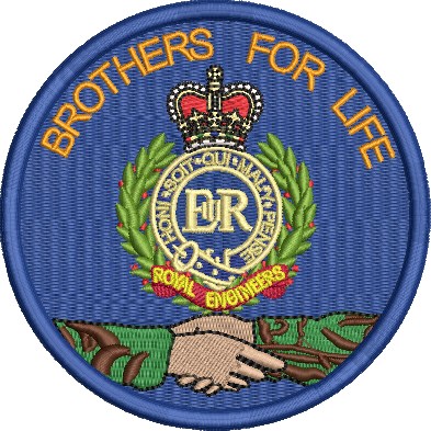 BROTHERS FOR LIFE EMBROIDERED BADGE