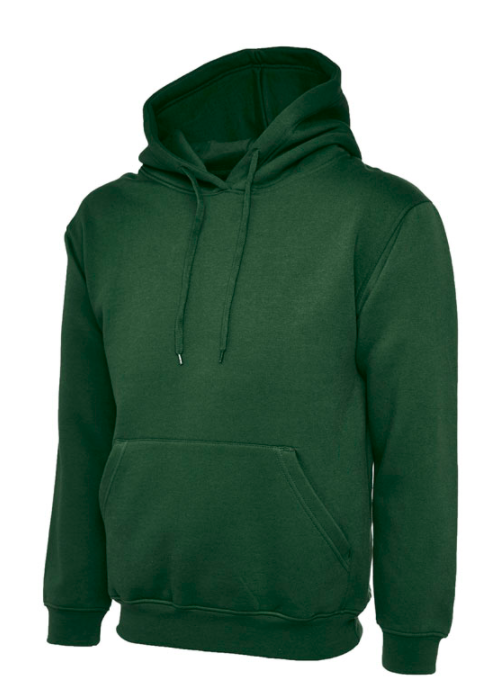 EMBROIDERED GREEN HOODIE (XL)